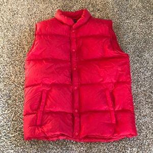 Lands’ end puffy vest. Red XL. Great condition.